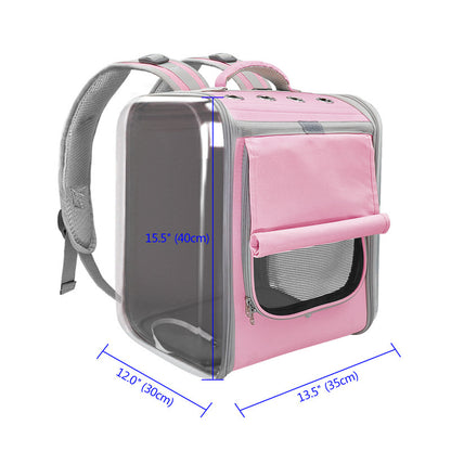 Pet Cat Carrier Backpack Breathable Cat Travel Outdoor Shoulder Bag For Small Dogs Cats Portable Packaging Carrying Pet Supplies - petshop4ever.com