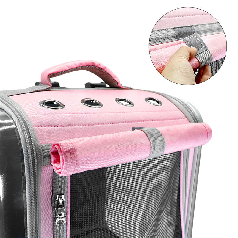 Pet Cat Carrier Backpack Breathable Cat Travel Outdoor Shoulder Bag For Small Dogs Cats Portable Packaging Carrying Pet Supplies - petshop4ever.com