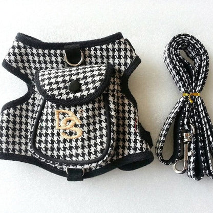 Pet Vest Houndstooth Pet Suit - petshop4ever.com